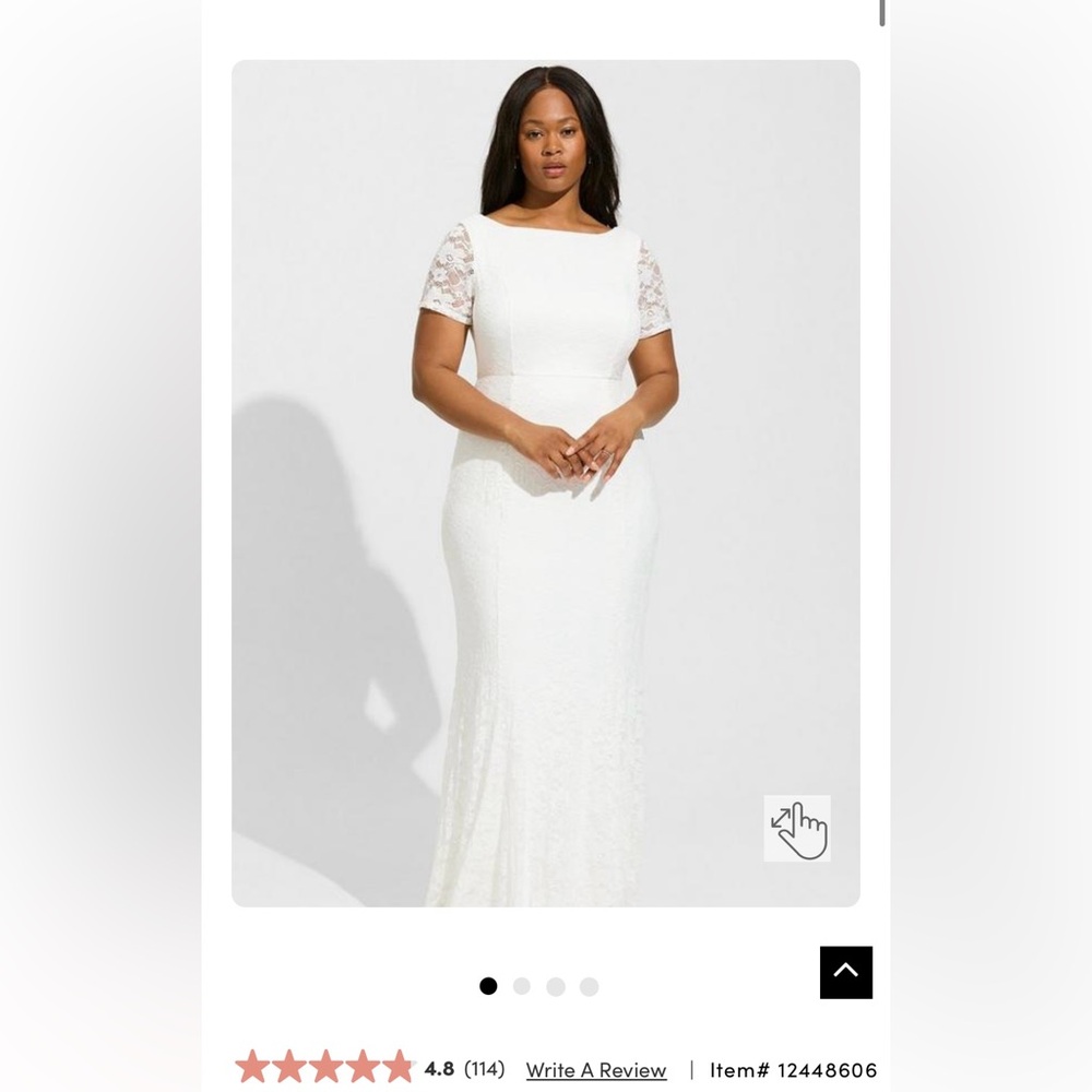 Torrid size 18 wedding or rehearsal gown NEW never worn!